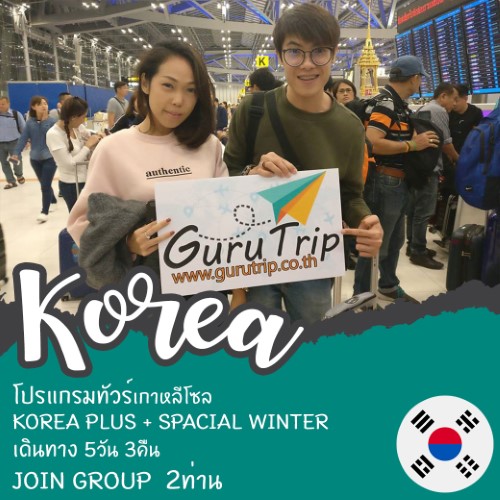 ทัวร์เกาหลี โซล KOREA PLUS + SPECIAL WINTER 5วัน 3คืน