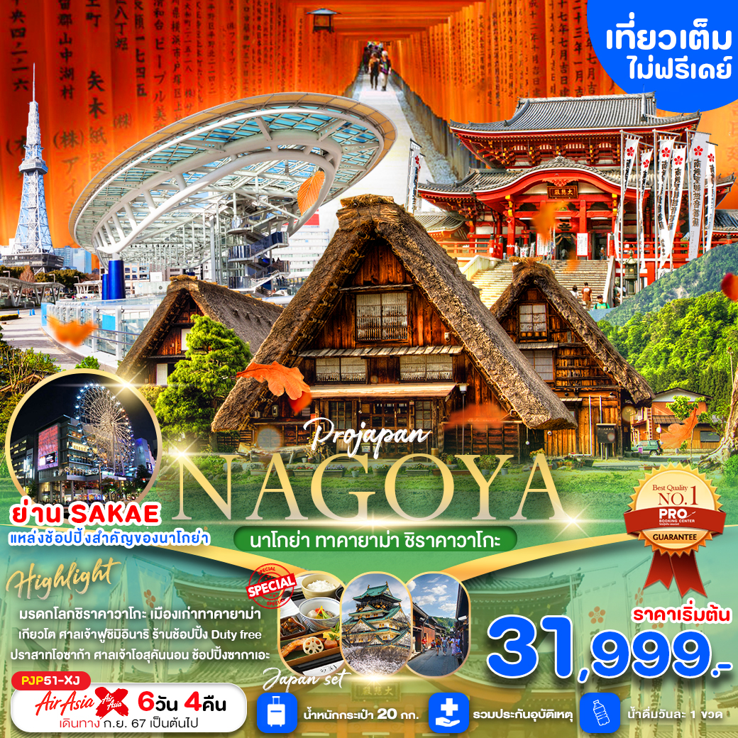 ทัวร์ญี่ปุ่น NAGOYA ทาคายาม่า ชิราคาวาโกะ  - สมาคมเครือข่ายผู้ประกอบการนำเที่ยว