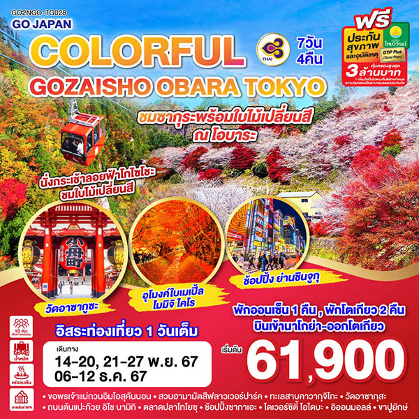 ทัวร์ญี่ปุ่น COLORFUL GOZAISHO KORANKEI TOKYO - สมาคมเครือข่ายผู้ประกอบการนำเที่ยว