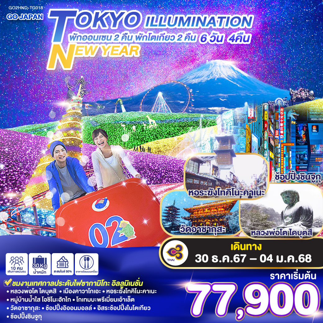 ทัวร์ญี่ปุ่น TOKYO ILLUMINATION NEW YEAR - สมาคมเครือข่ายผู้ประกอบการนำเที่ยว