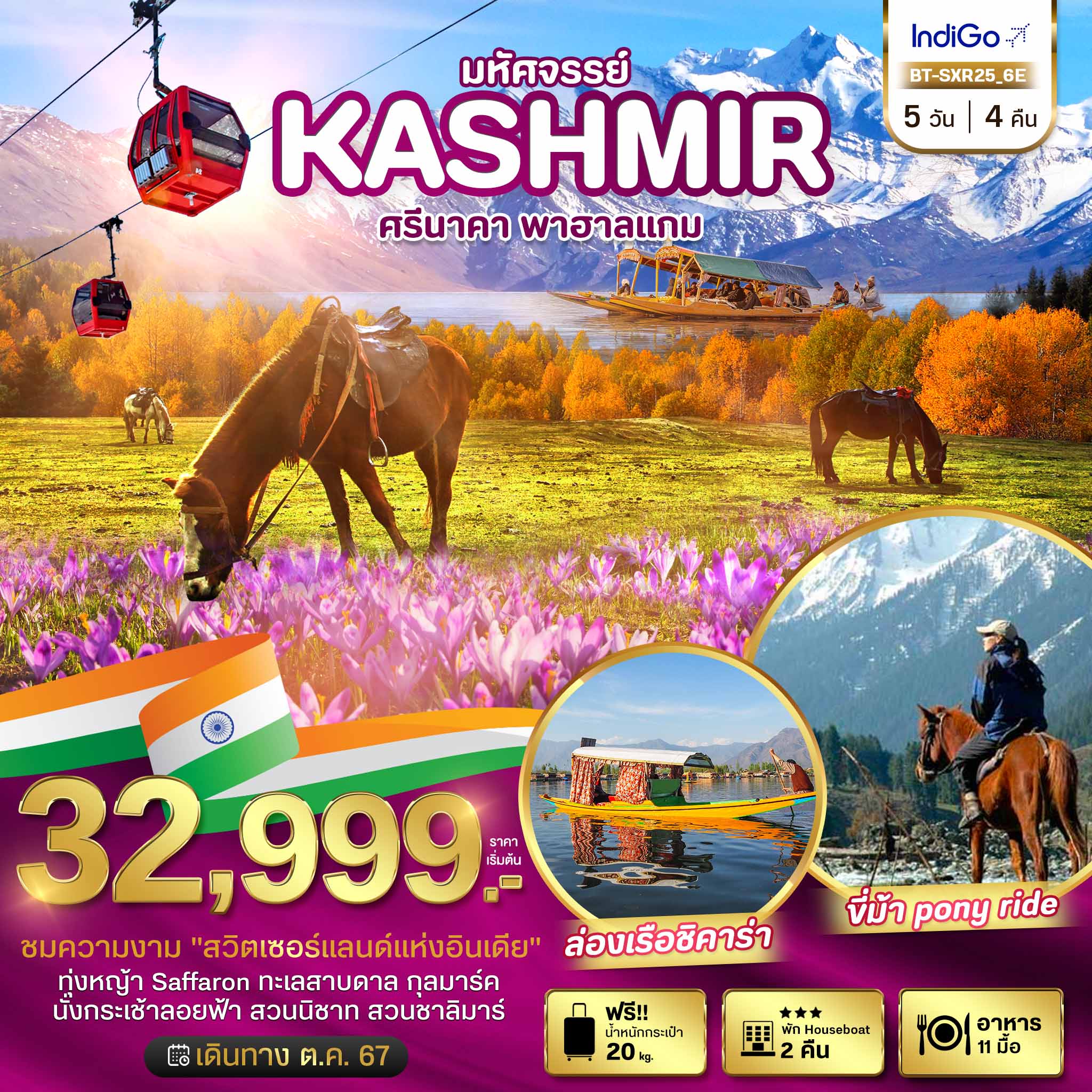 ทัวร์อินเดีย มหัศจรรย์...KASHMIR ศรีนาคา พาฮาแกม - สมาคมเครือข่ายผู้ประกอบการนำเที่ยว