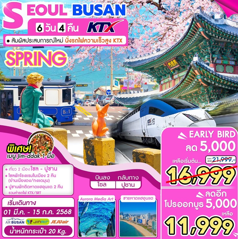 ทัวร์เกาหลี SEOUL BUSAN KTX - สมาคมเครือข่ายผู้ประกอบการนำเที่ยว