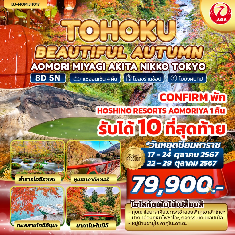 ทัวร์ญี่ปุ่น TOHOKU BEAUTIFUL AUTUMN - สมาคมเครือข่ายผู้ประกอบการนำเที่ยว