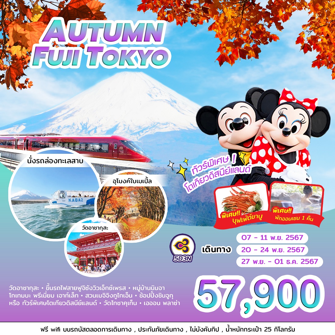 ทัวร์ญี่ปุ่น AUTUMN FUJI TOKYO - สมาคมเครือข่ายผู้ประกอบการนำเที่ยว